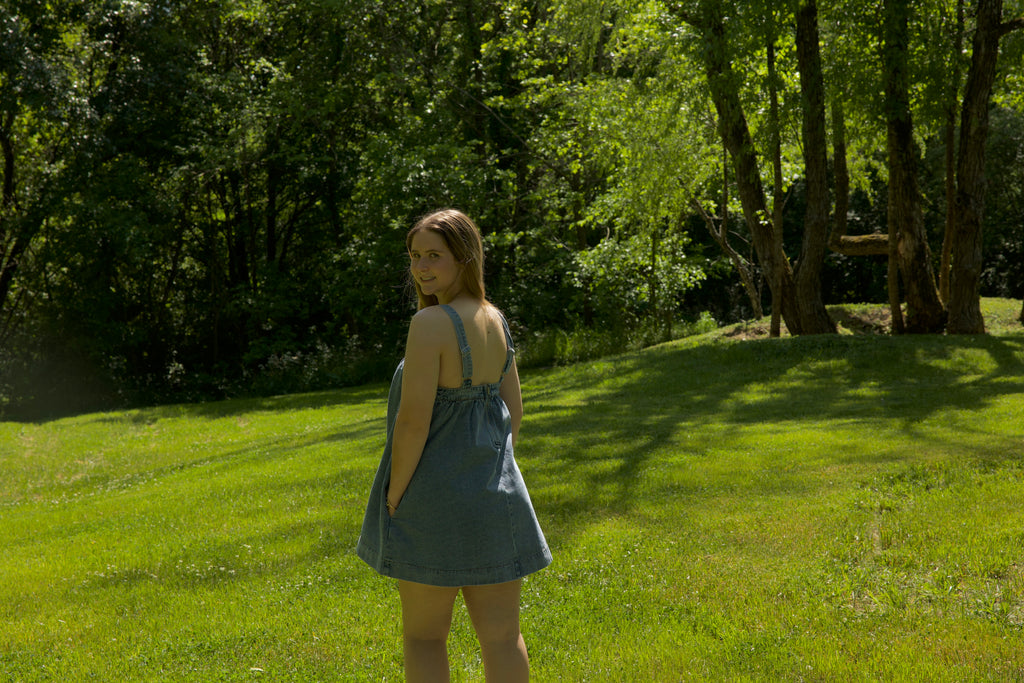 Strap Denim Dress