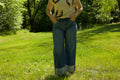 High Rise Cuffed Jeans
