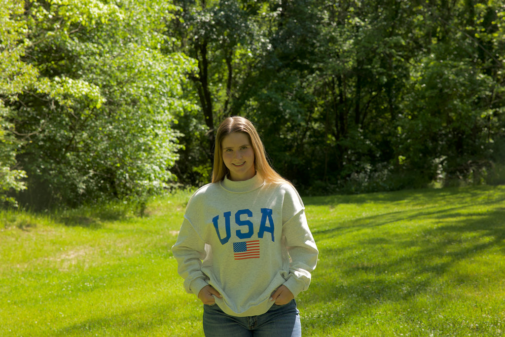 USA Reversible Mock Neck