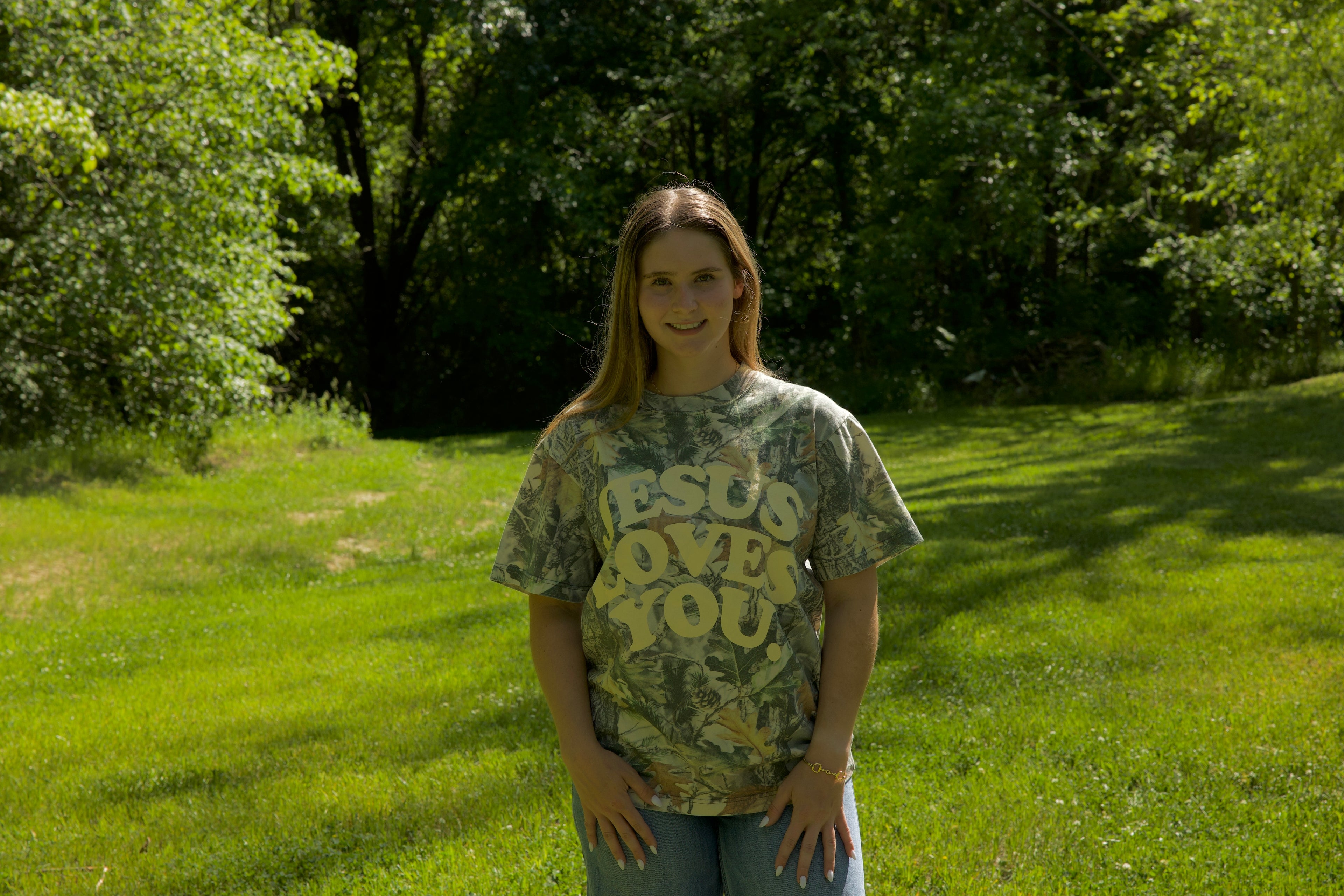 Jesus Loves You Camo Tee