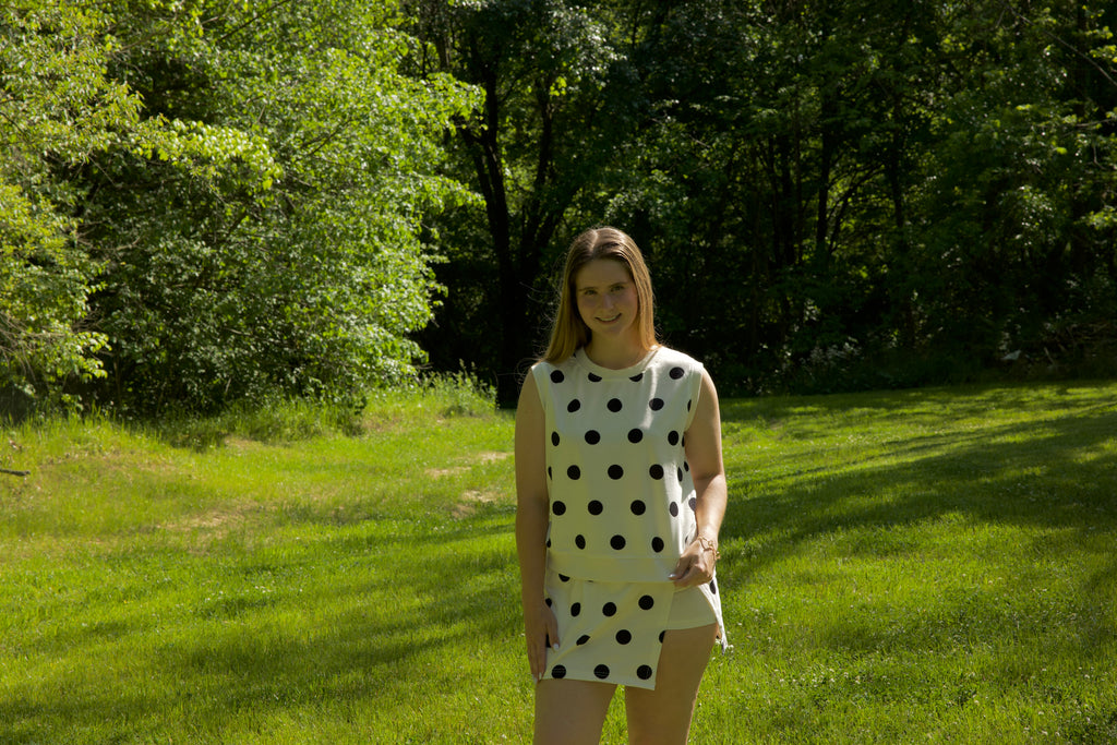 Polka Dot Tank Skort Set