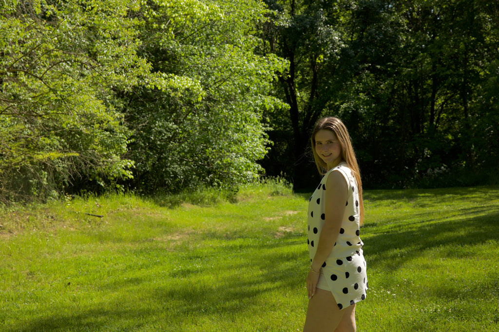 Polka Dot Tank Skort Set