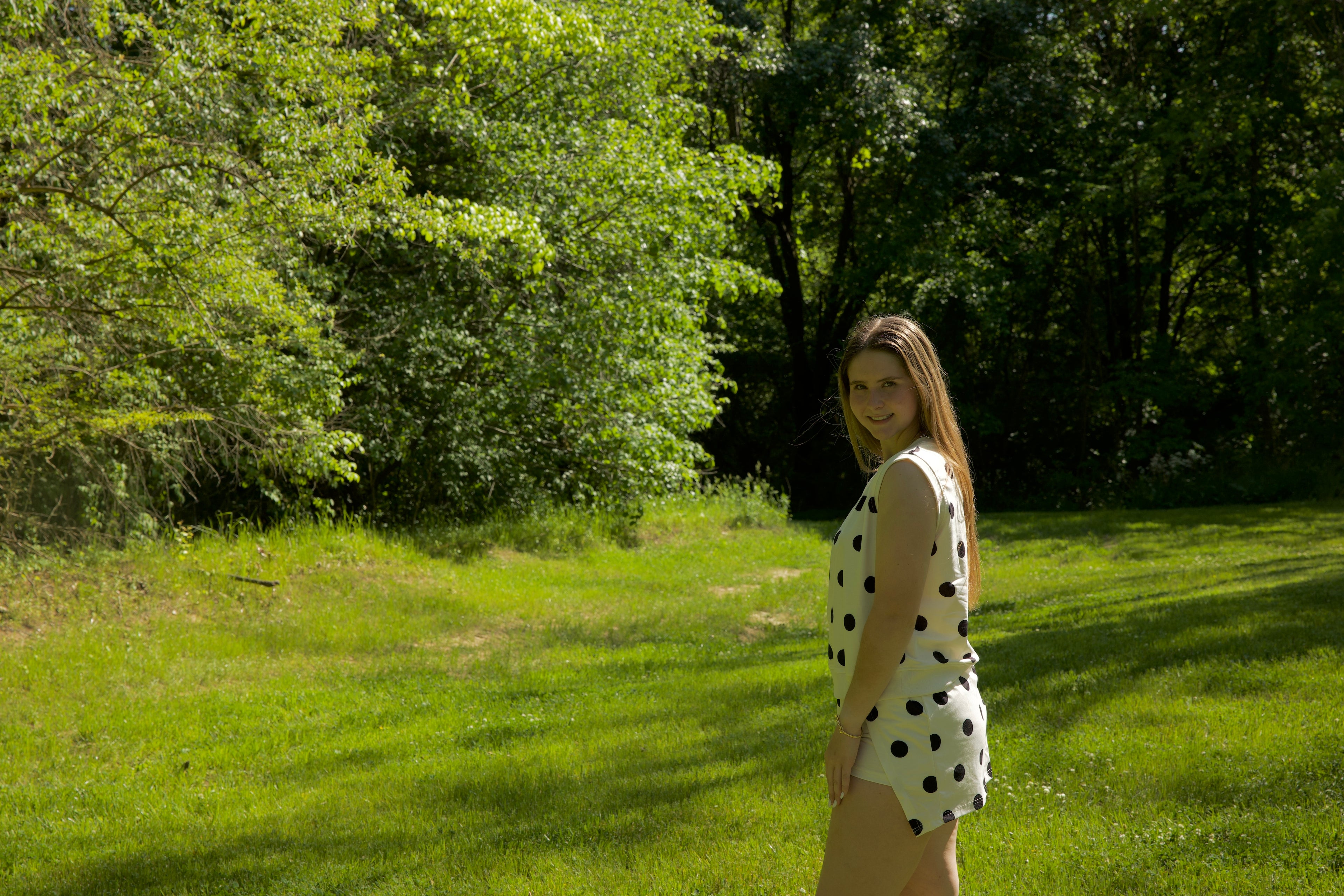 Polka Dot Tank Skort Set