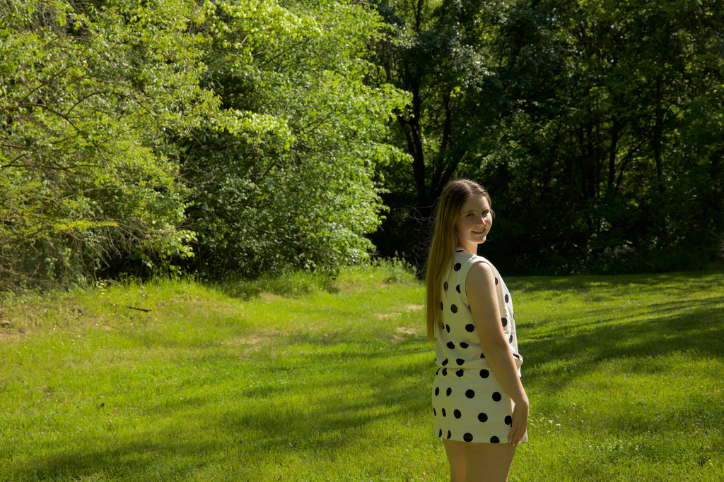 Polka Dot Tank Skort Set