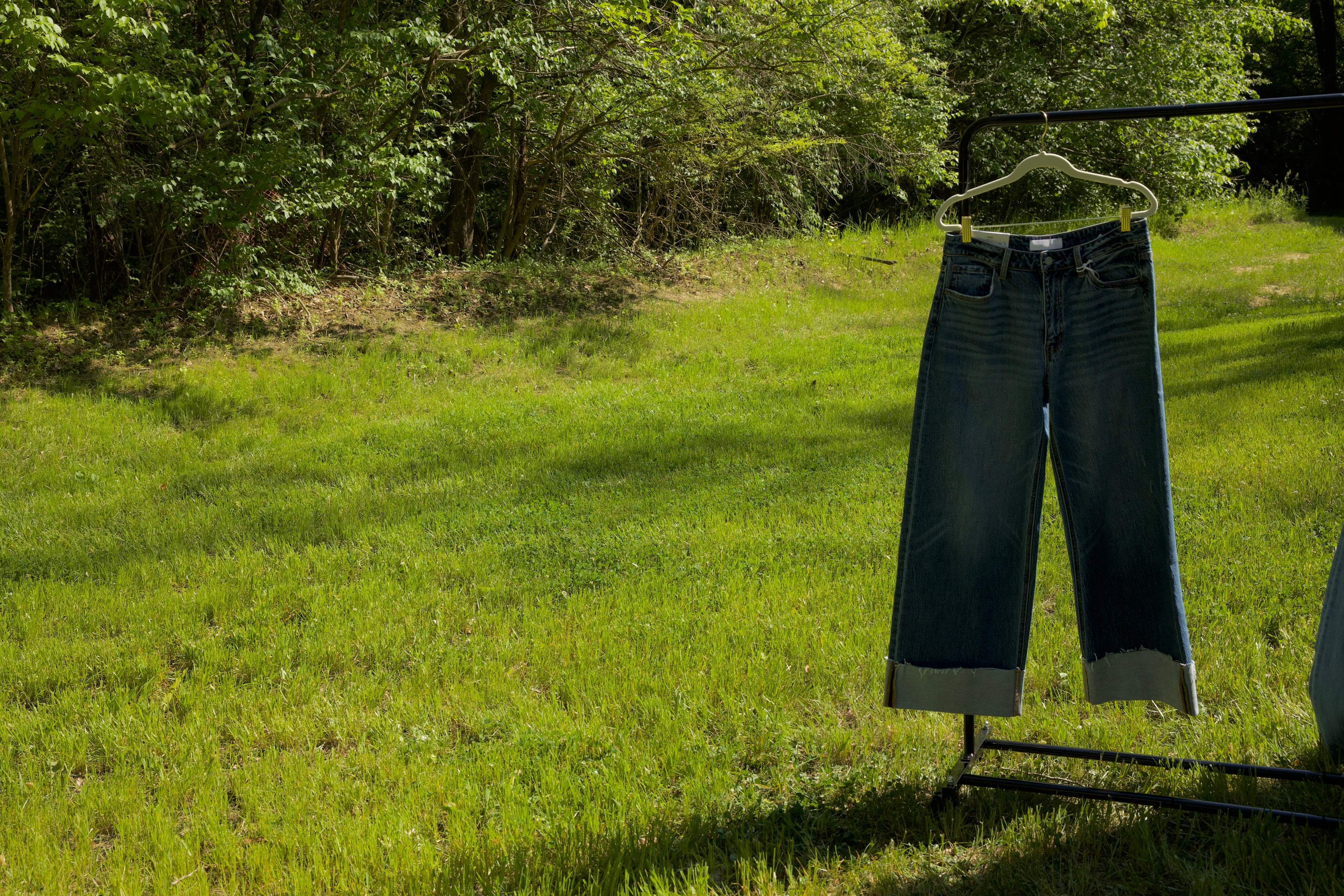 High Rise Cuffed Jeans