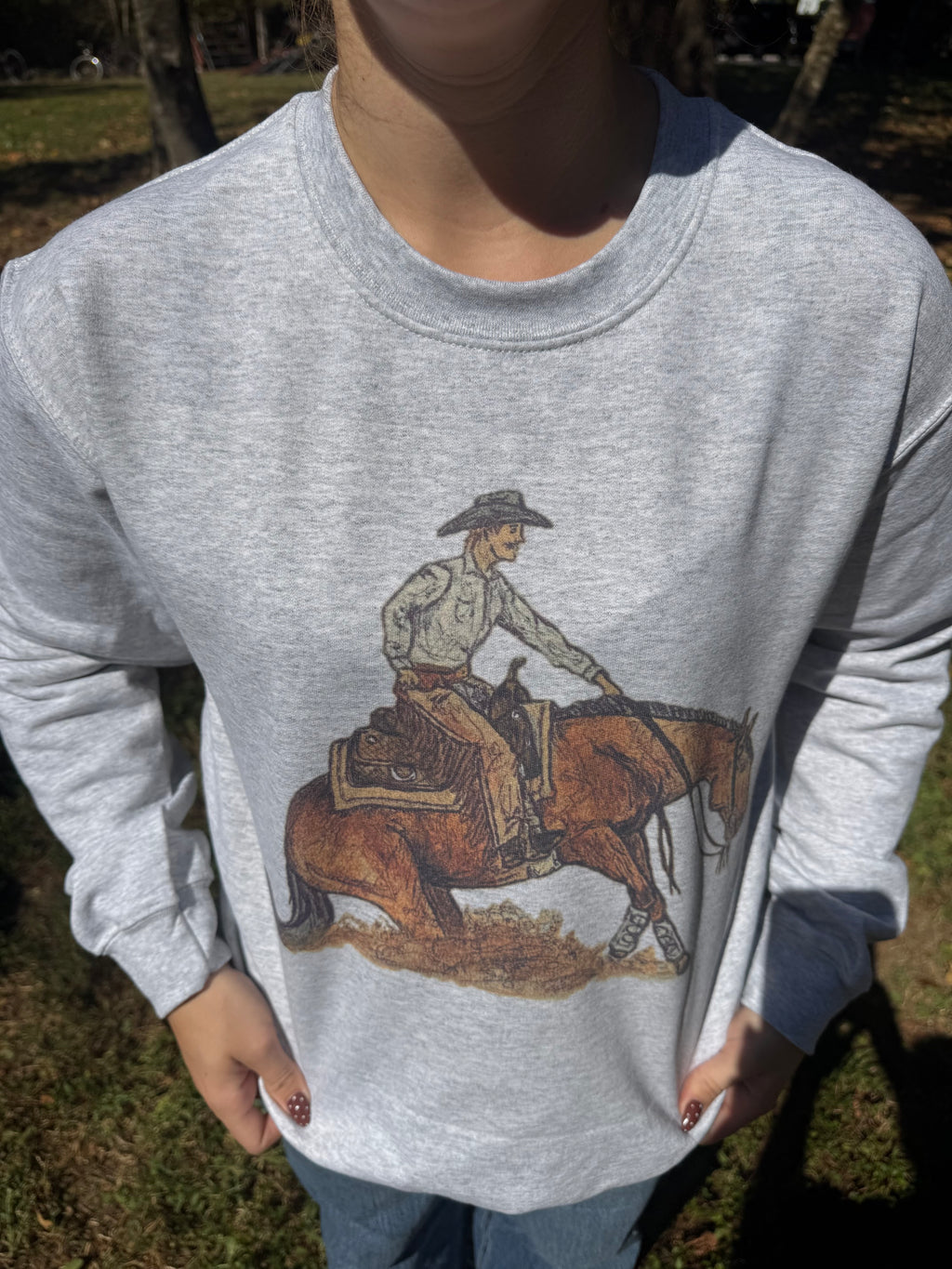 Reining Horse Crewneck