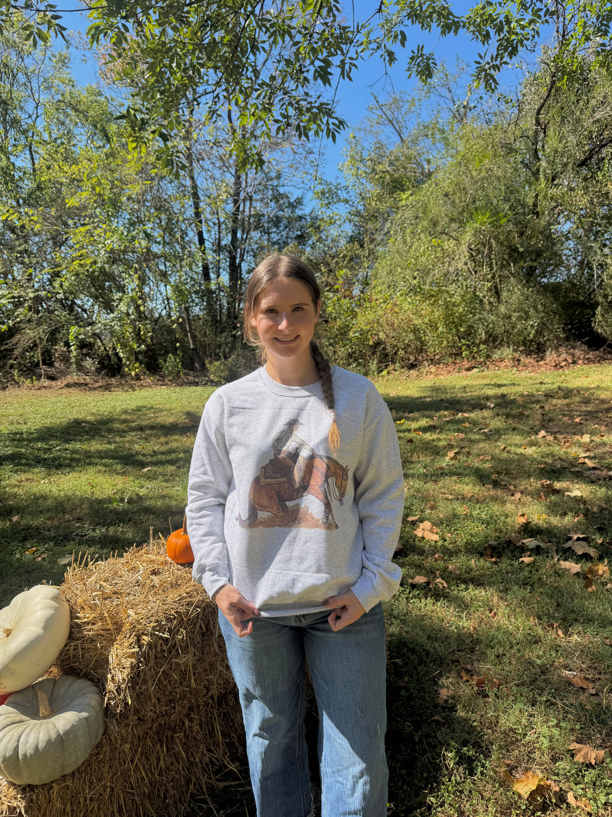 Reining Horse Crewneck