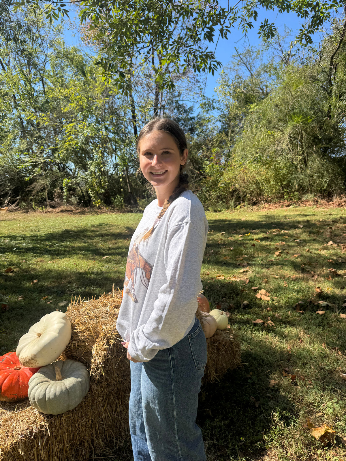Reining Horse Crewneck