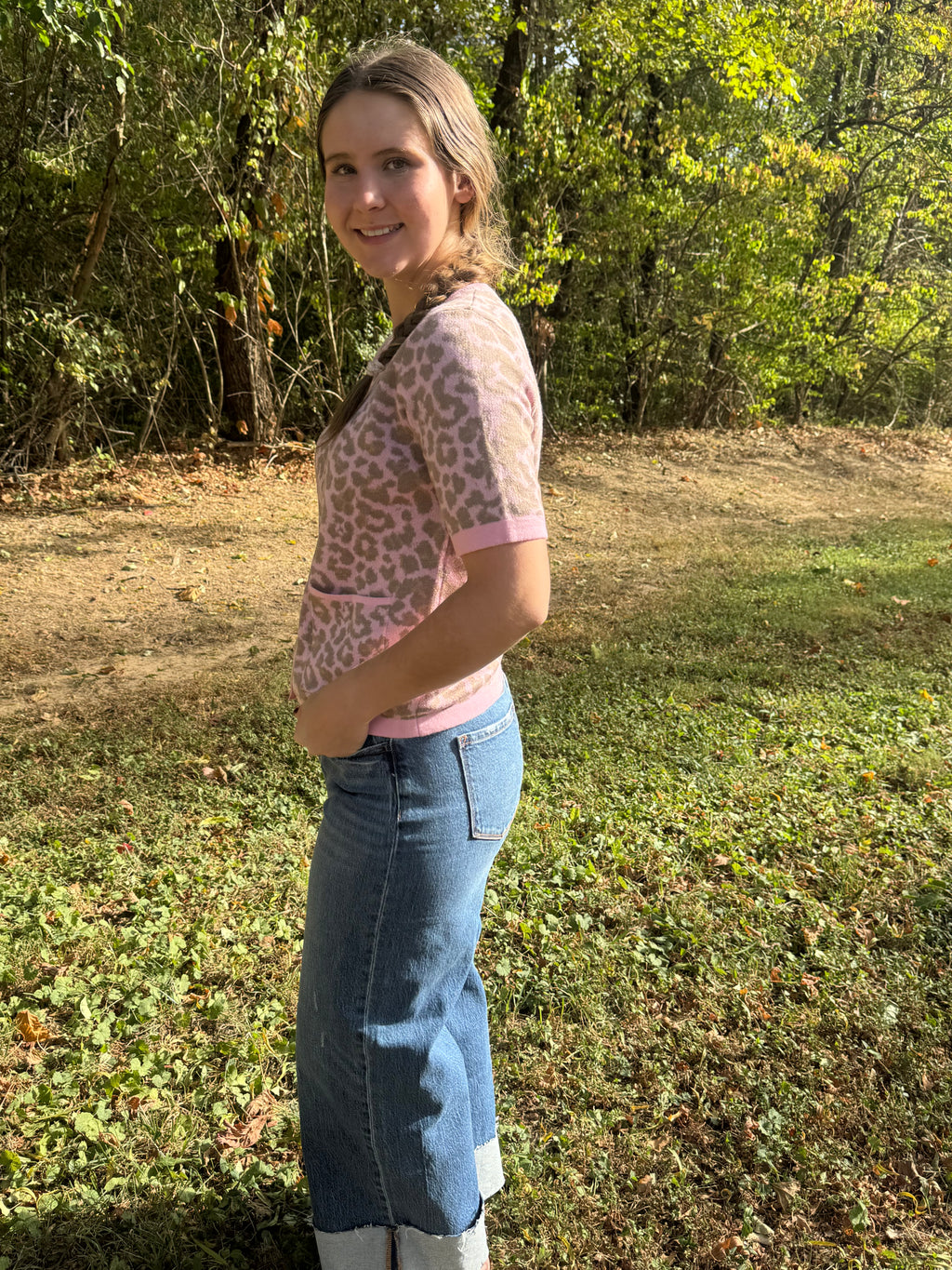 Leopard Sweater Top